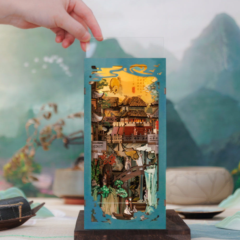 Vilarejo Oriental Book Nook DIY